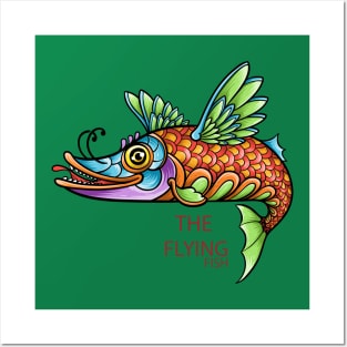 The Flying Fish Colorful Posters and Art